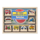Melissa and Doug My First Wooden Stamp Set - Vehicles