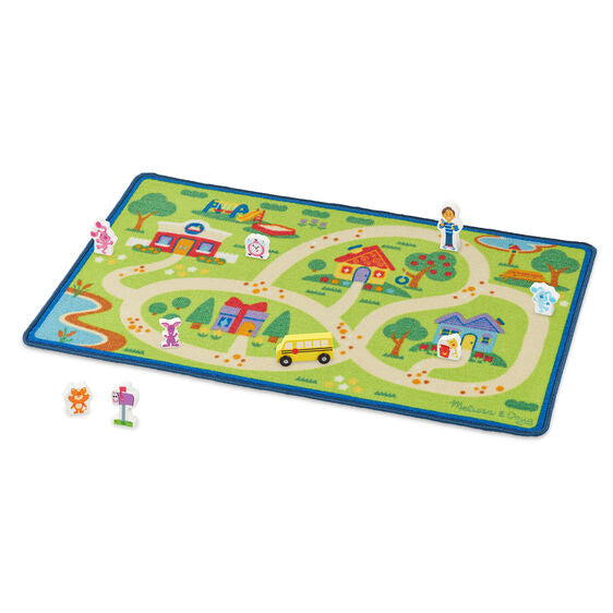 Melissa and  Doug Blues Clues & You! Blue's Neighborhood Activity Rug