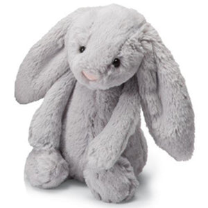 Jellycat Bashful Grey Medium Bunny 12"