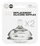 Comotomo Natural Teat Silicone Nipples - Fast Flow
