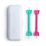 Oogiebear  2-Pack Booger Picker Tool with Case in Raspberry/Seafoam