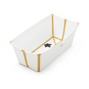 Stokke Flexi Bath with Heat-Sensitive Plug - White/Yellow