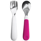 OXO Fork & Spoon Set - Pink