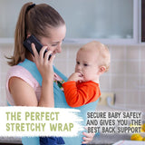 KeaBabies Baby Wrap Carrier baby blue