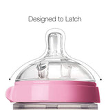 Comotomo Natural Feel Baby Bottle Double Pink 250ml