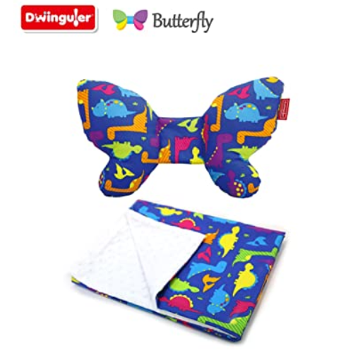 Dwinguler Butterfly Set - Head Support & Blanket (Dino)