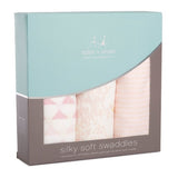 Aden+Anais metallic primrose birch 3pack silky soft swaddles