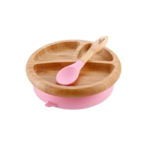 Avanchy Bamboo Suction Baby Plate + Spoon