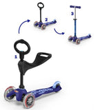 MICRO KICKBOARD Mini 3-in-1 Deluxe (Blue)