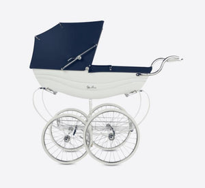 Silver Cross Balmoral Pram -White and Navy