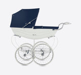 Silver Cross Balmoral Pram -White and Navy