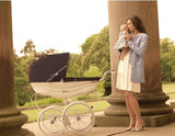 Silver Cross Balmoral Pram -White and Navy