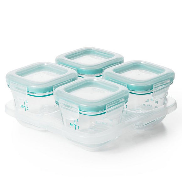 OXO Tot Glass Baby Blocks Food Storage Containers