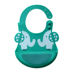 Marcus & Marcus Ollie the Elephant Adjustable Silicone Baby Bib