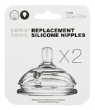 Comotomo Natural Teat Silicone Nipples - Slow Flow