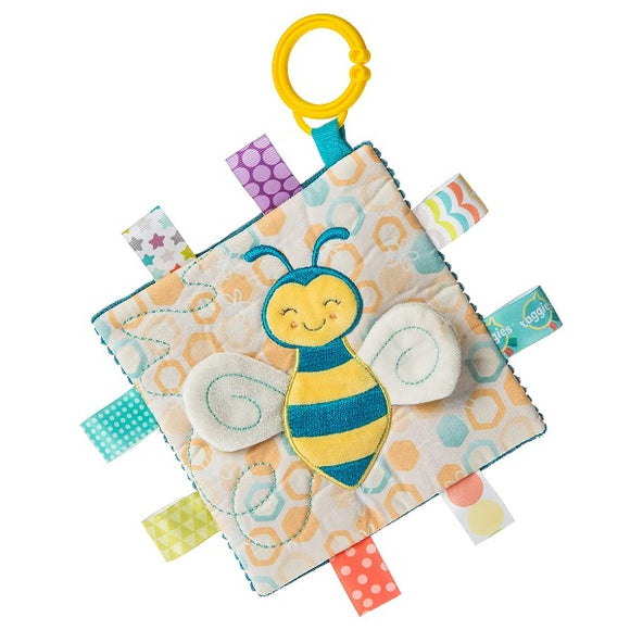Mary Meyer Crinkle Teether Toy with Squeaker, 6 X 6