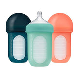 Boon NURSH Reusable Silicone Pouch Bottles, 8 Ounce (Pack of 3)