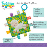 Mary Meyer Taggies Crinkle Me Baby Toy, Sherbet Lamb