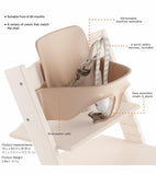 Stokke Tripp Trapp Highchair with Babyset & Harness Serene Pink (no Tray)